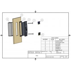 Mounting through a surface e.g. plate