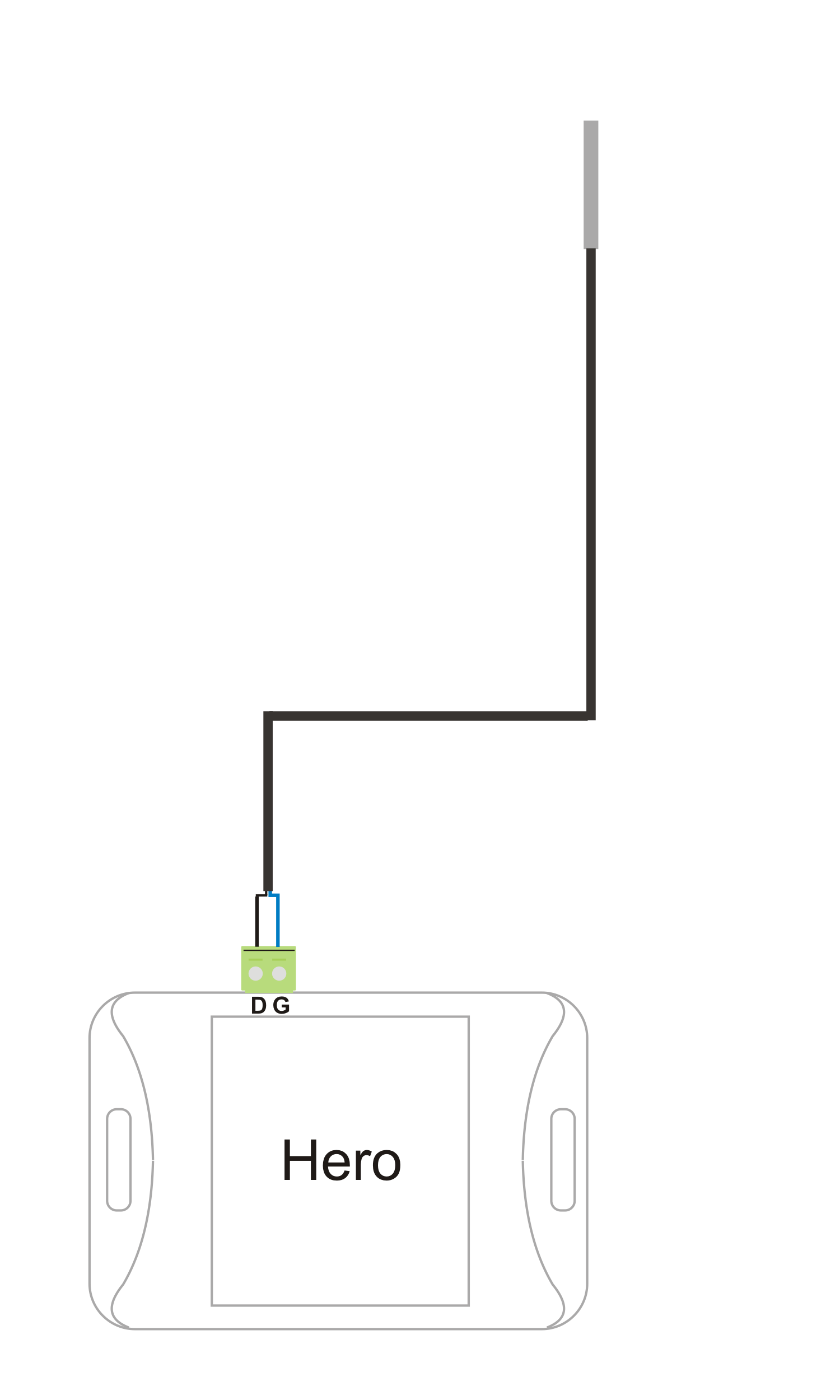 Connecting the DS temperature sensor to the Hero Web Sensor